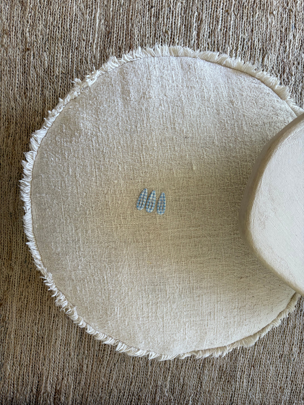 Light blue hairpin - stripes set of 3