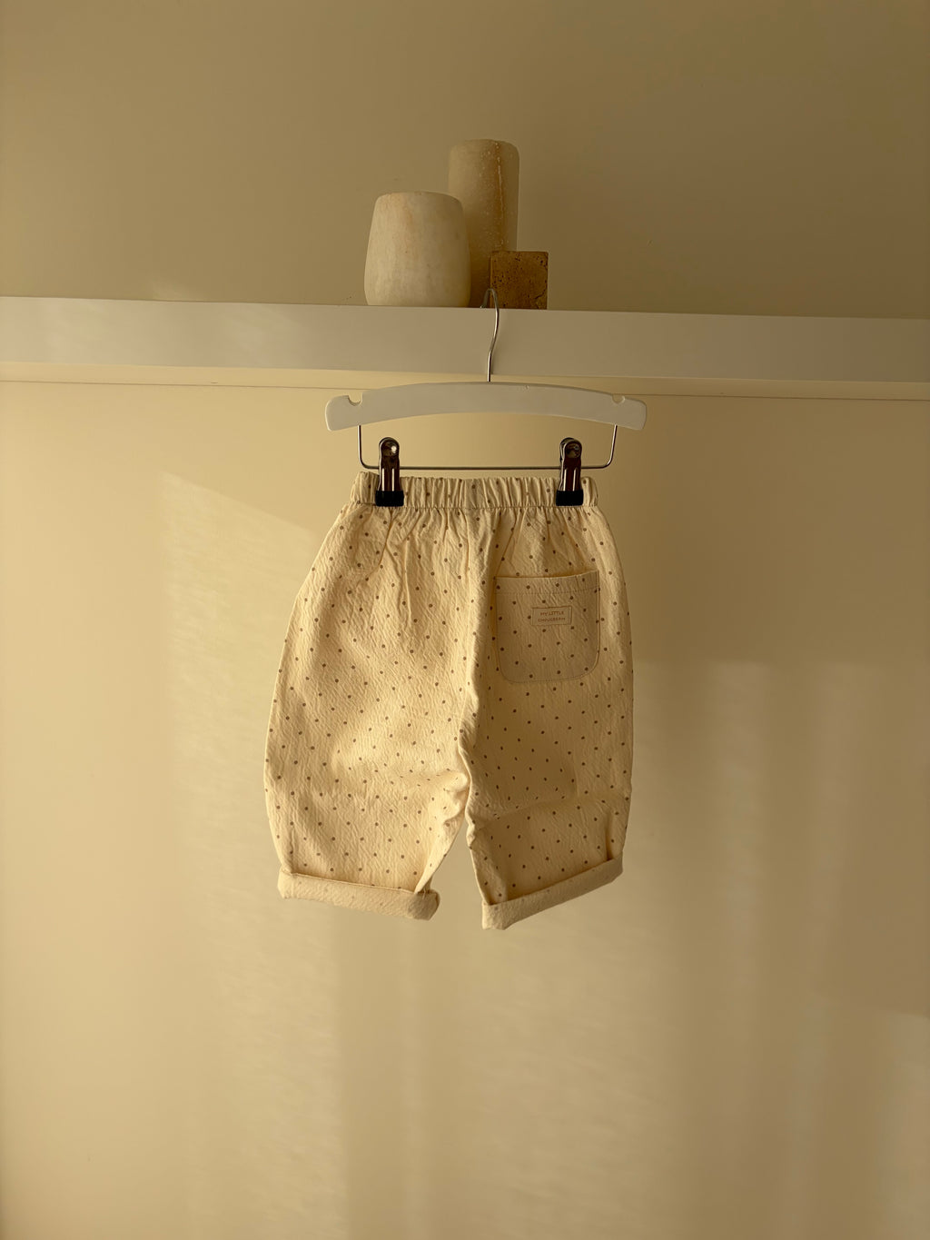 Dotted pants - cream