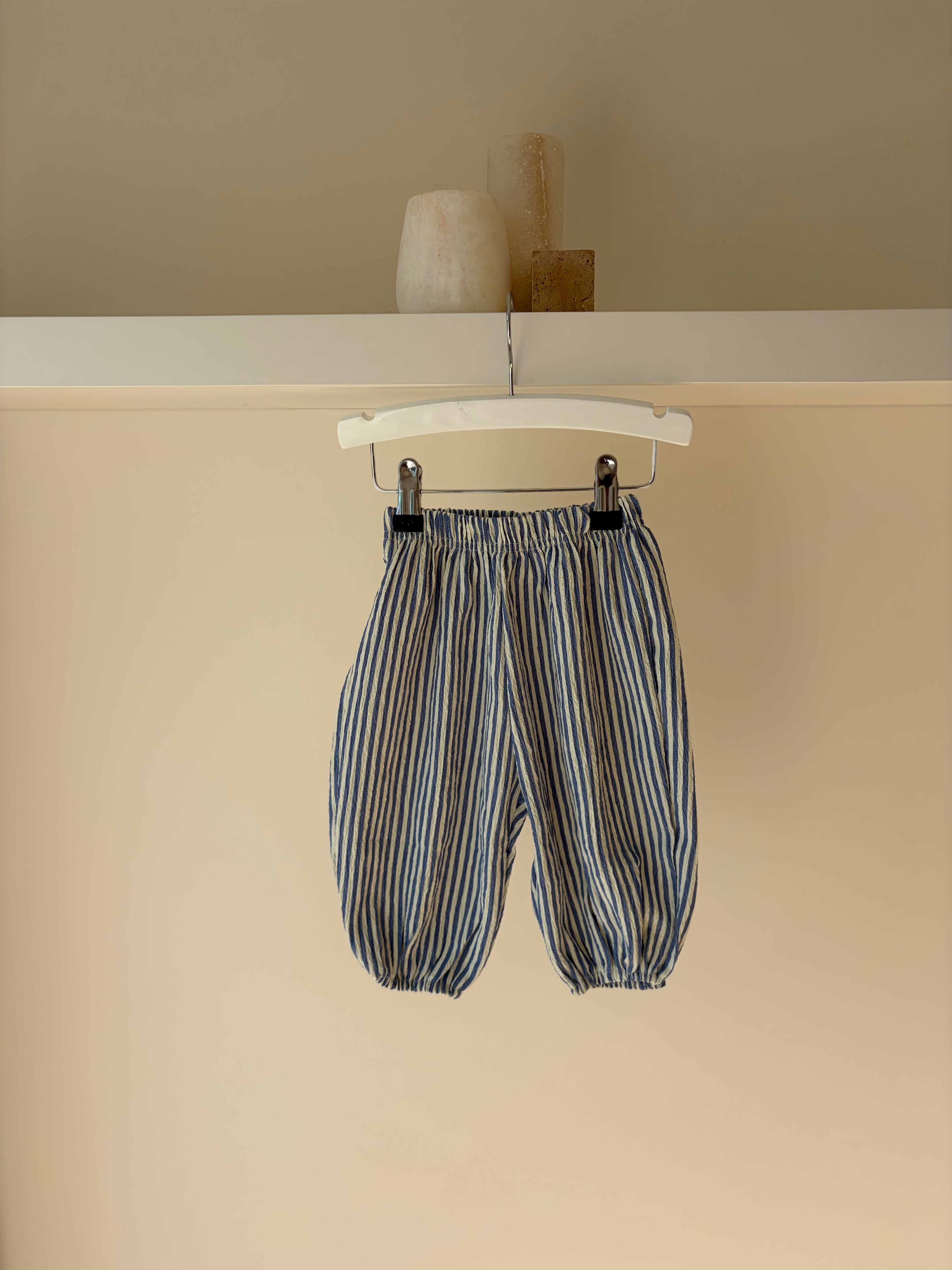Striped bambi pants - blue