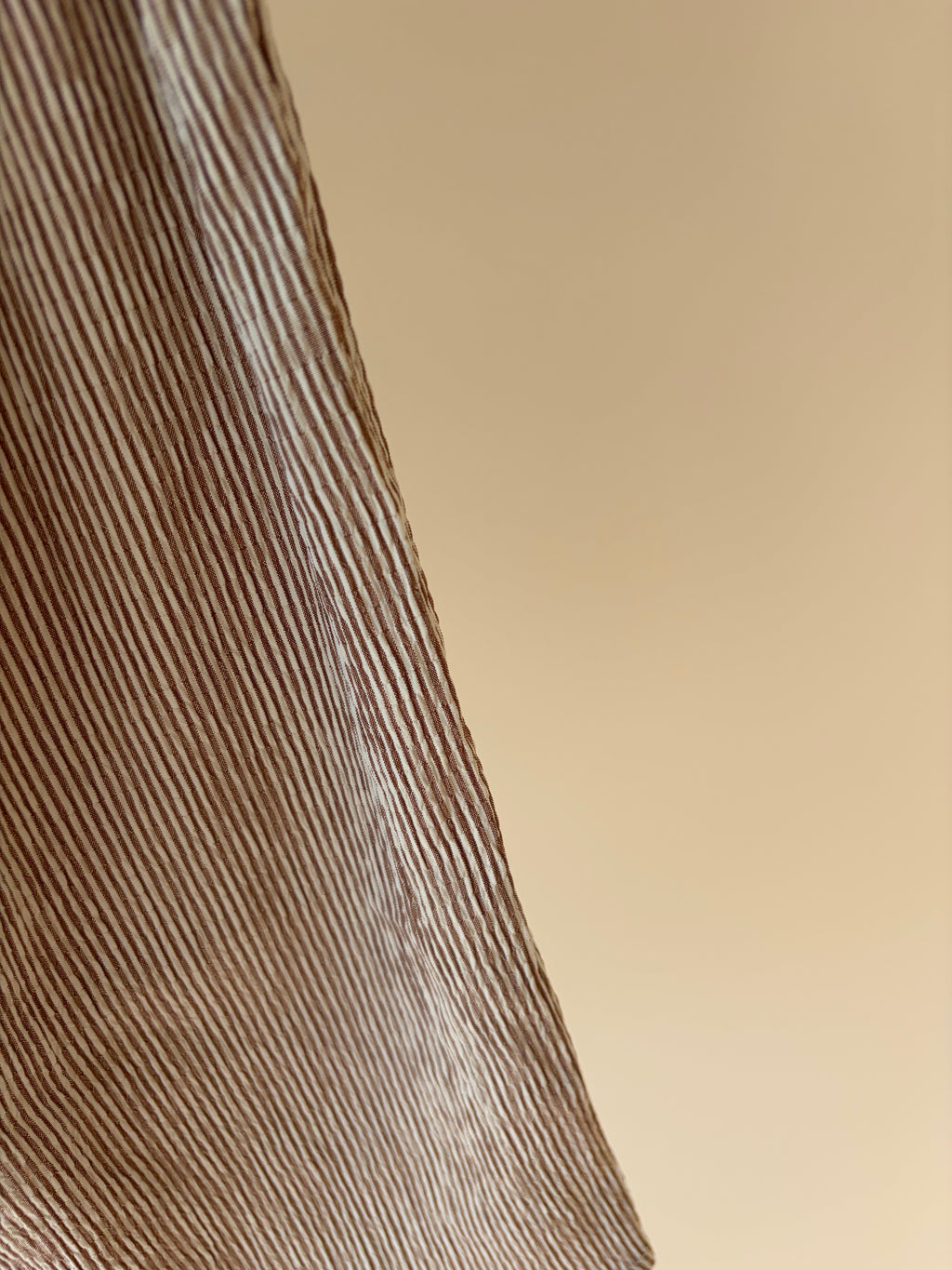 Striped brown pants - brown & white
