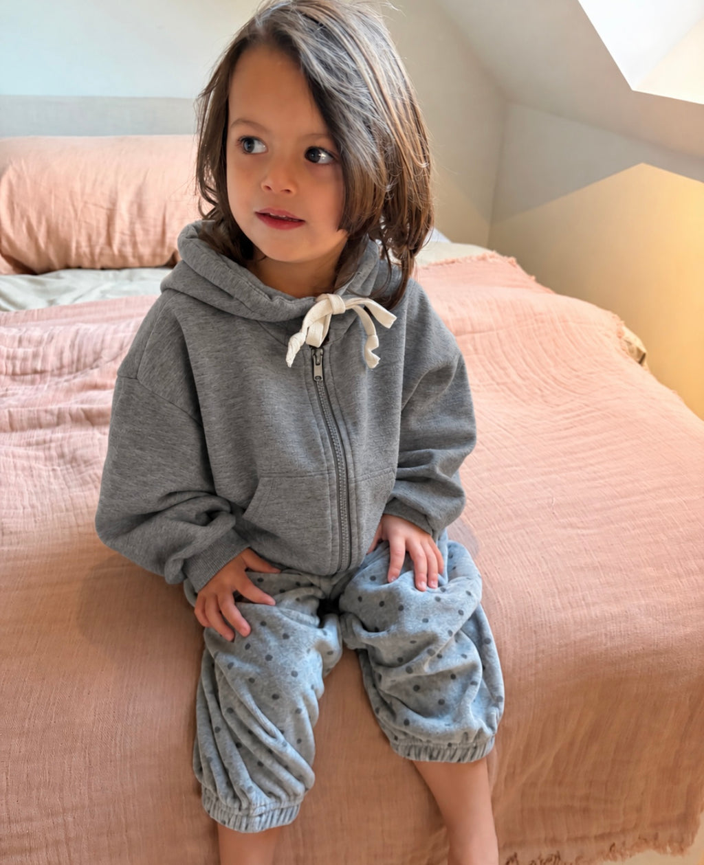Oversize zip hoodie - grey