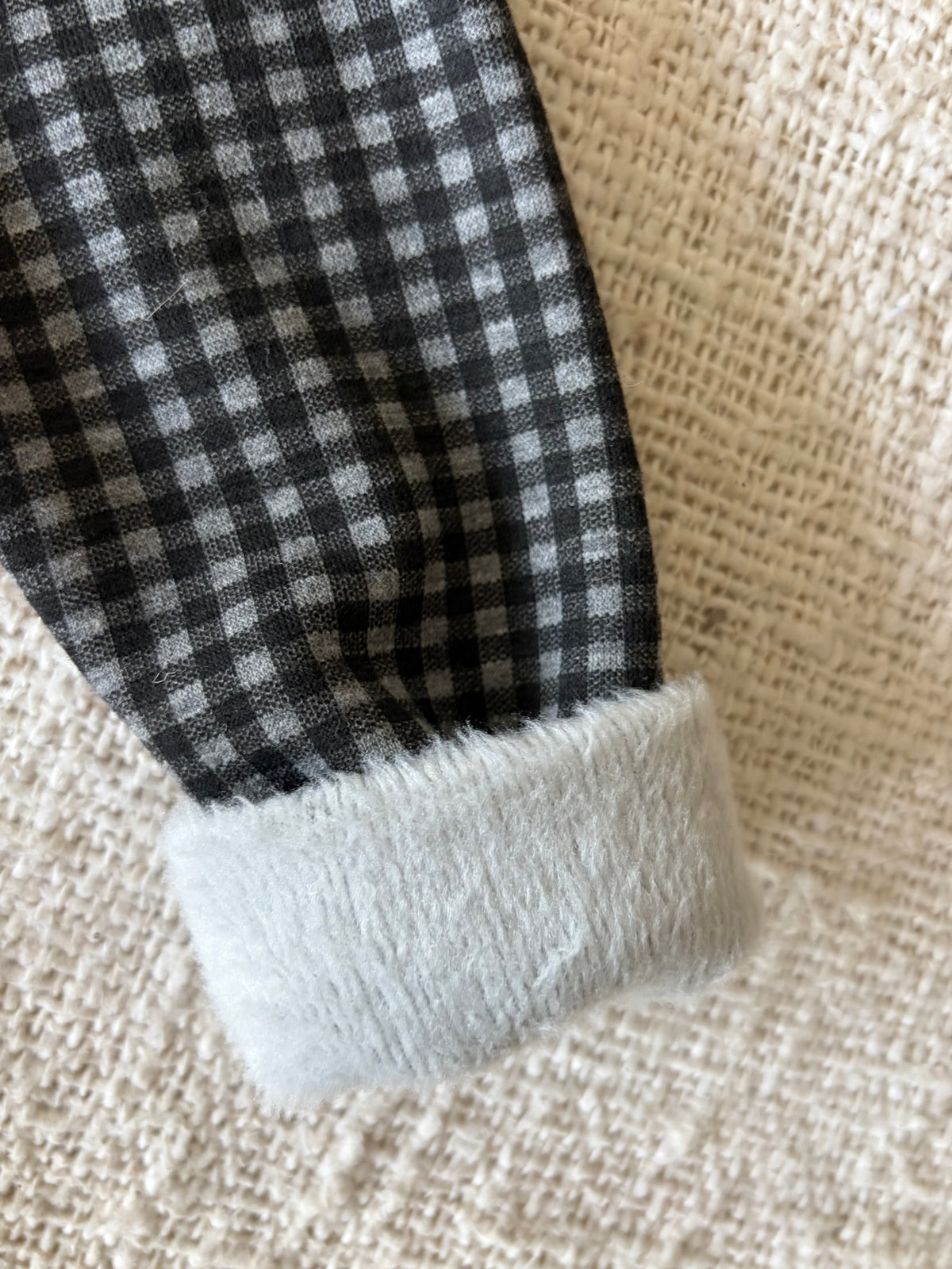 Bébé fleece check pants