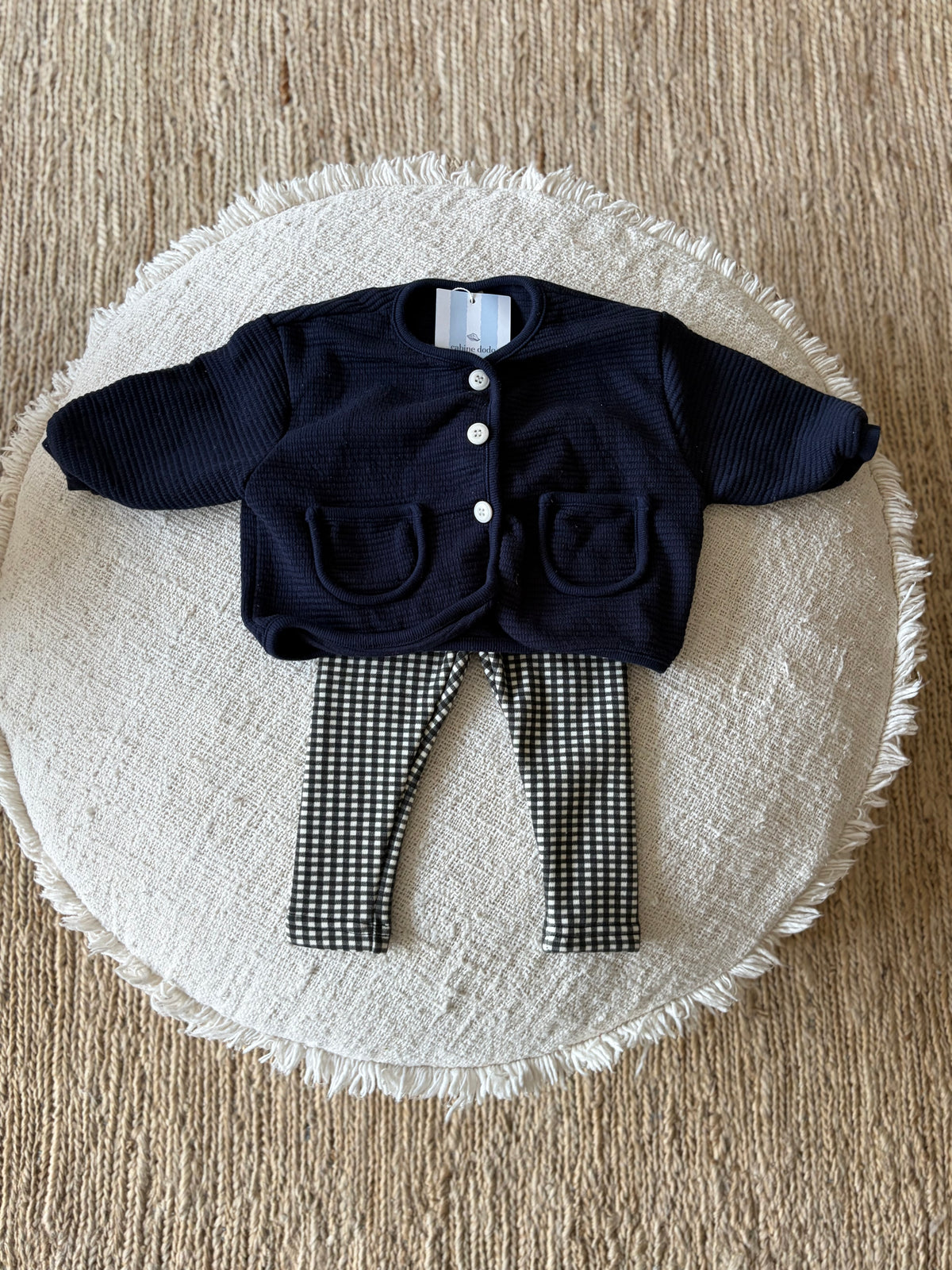 Bébé fleece check pants