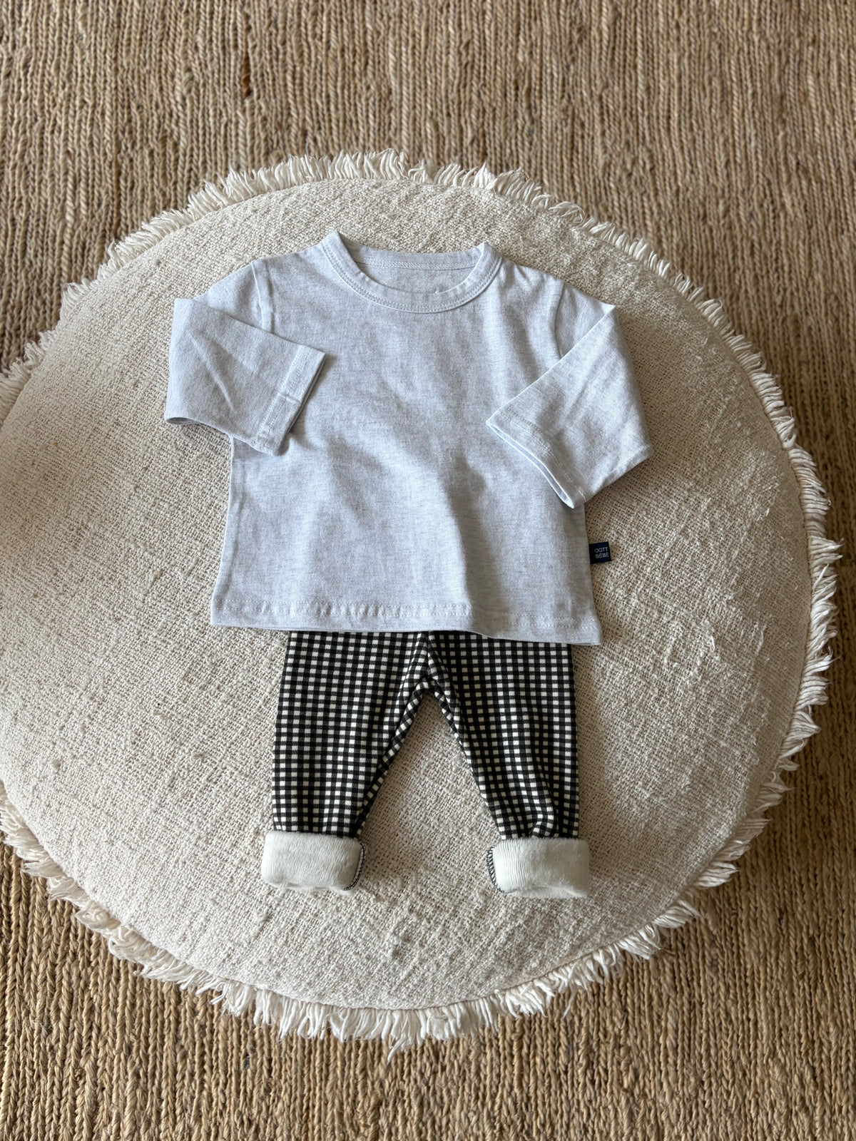 Bébé fleece check pants