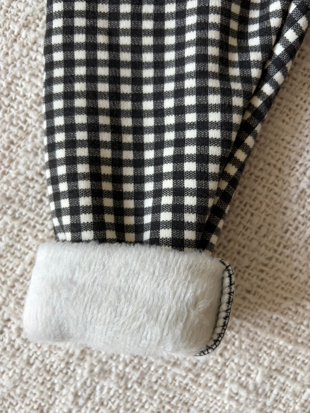 Bébé fleece check pants