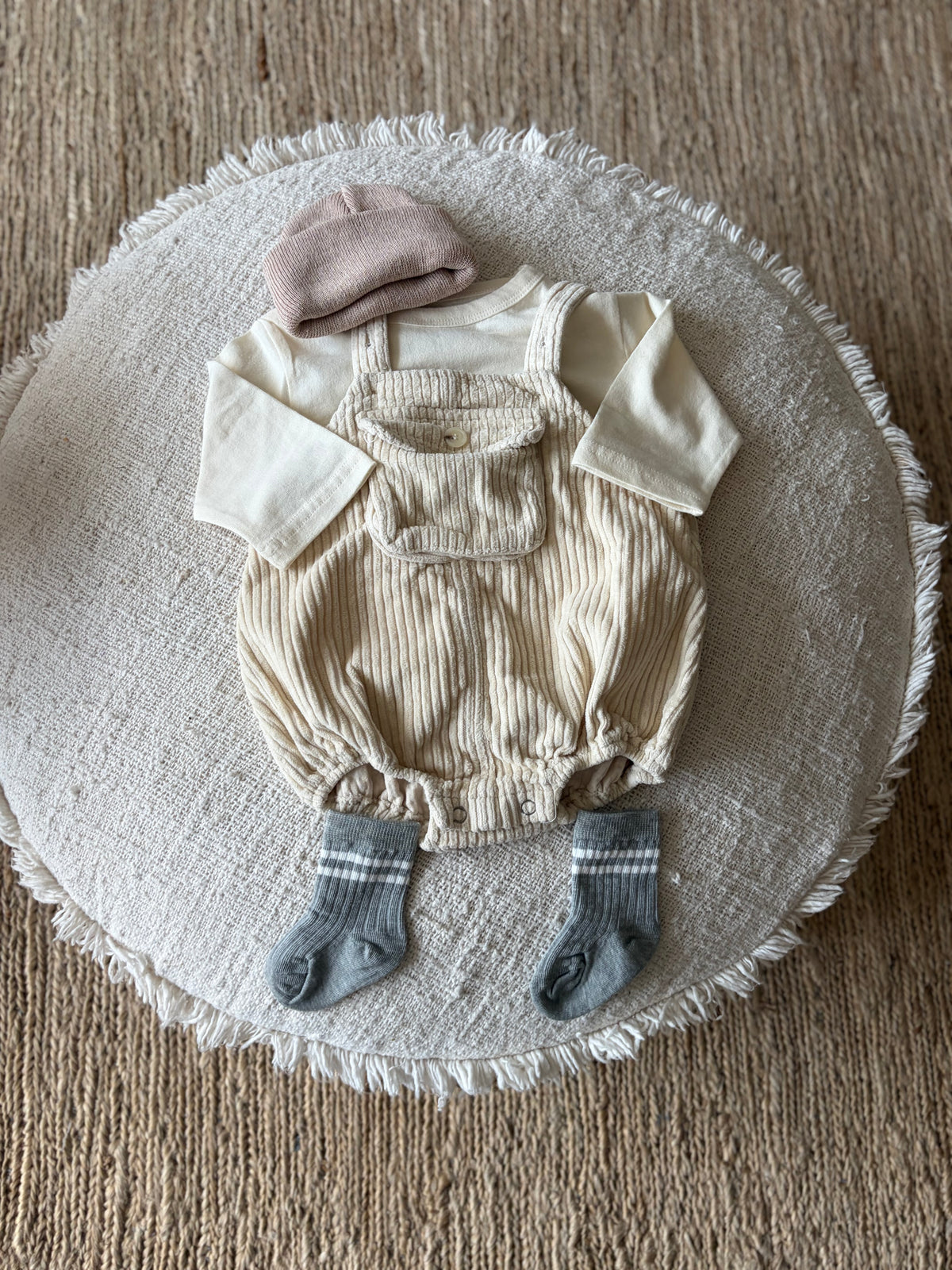 Baby corduroy romper