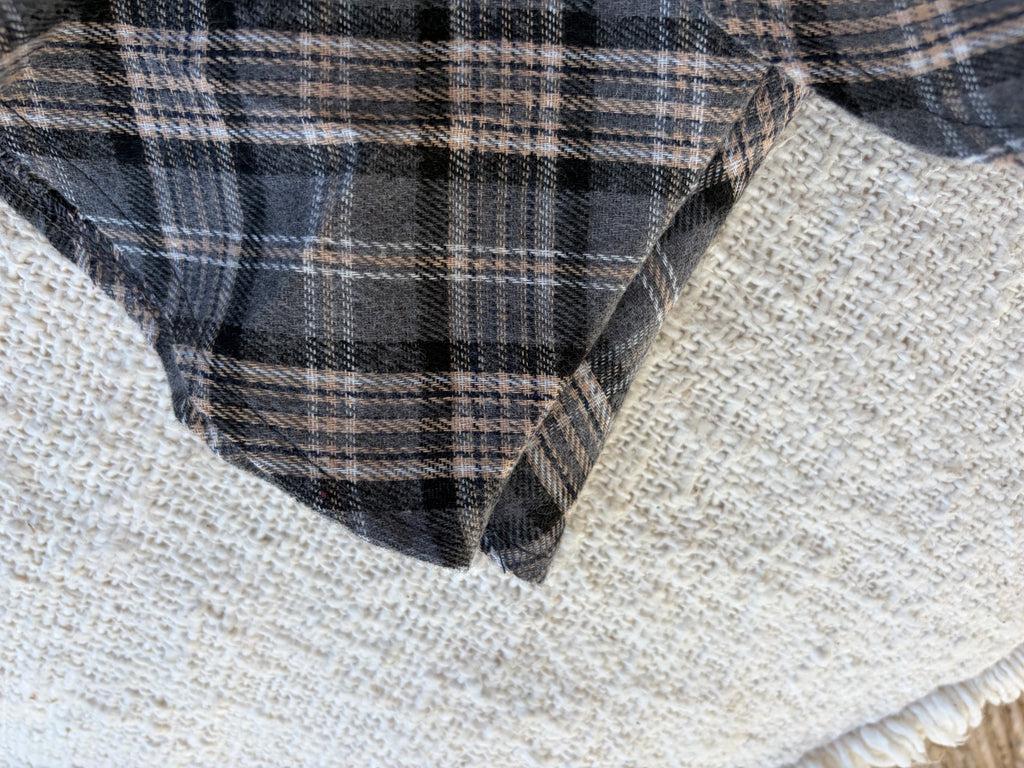 Charcoal check skirt