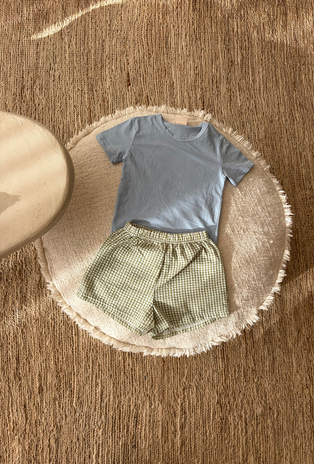 Baby blue slim long tee
