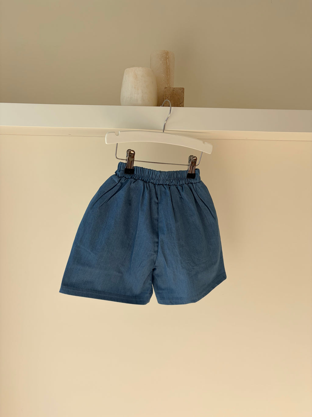 Blue short with pockets