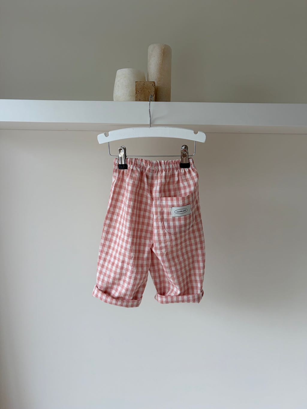 Camille baby checkered pants