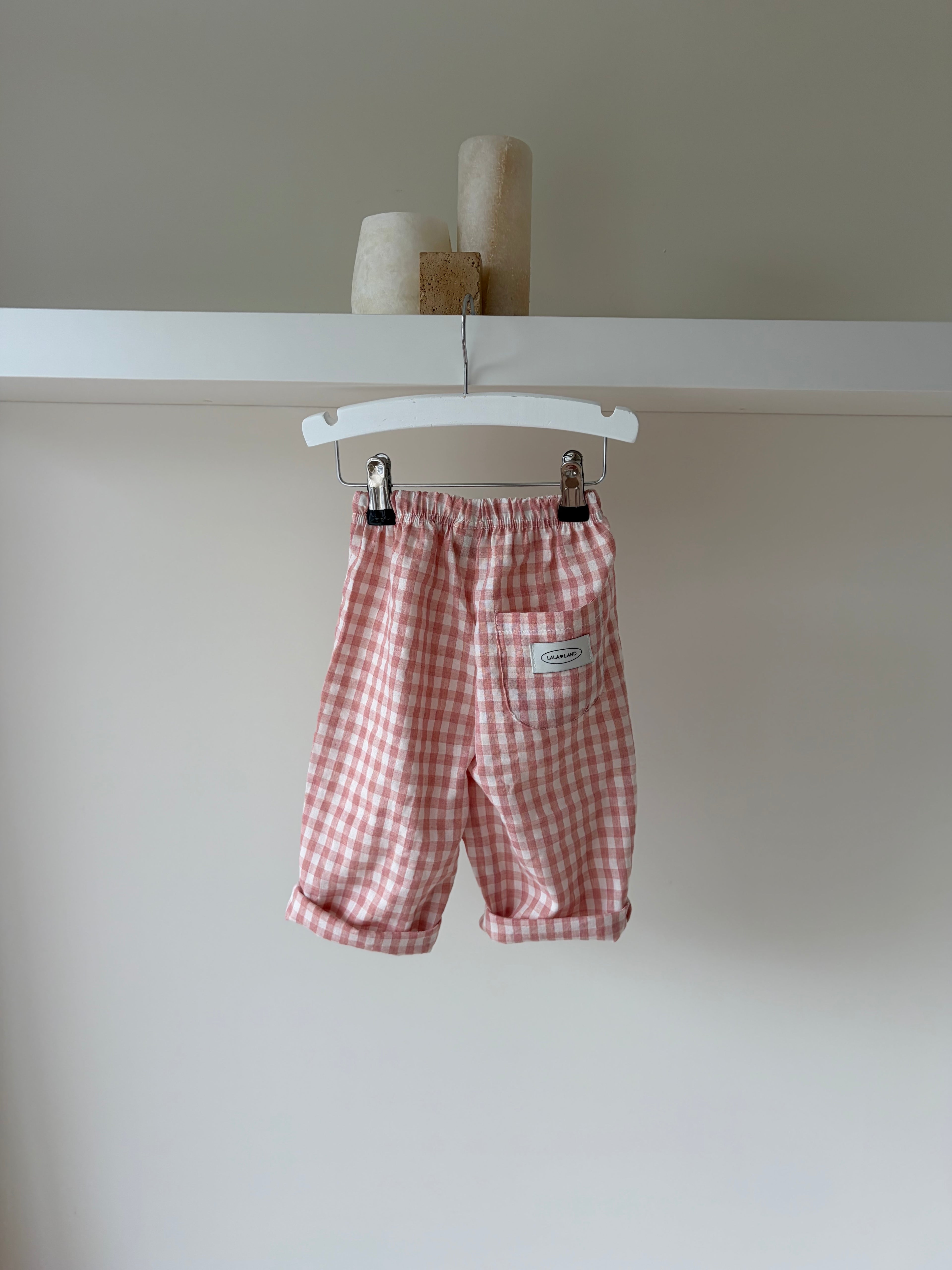Camille baby checkered pants
