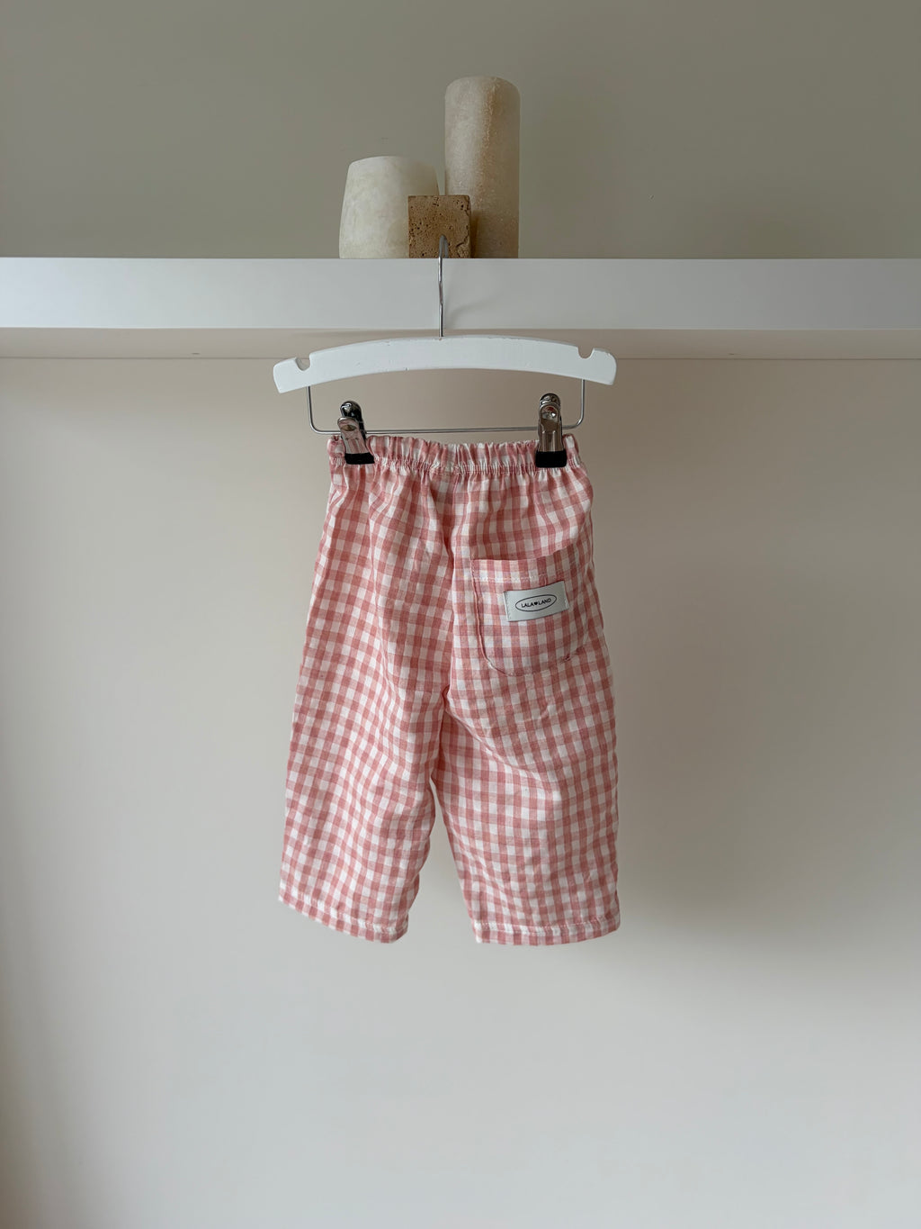 Camille baby checkered pants