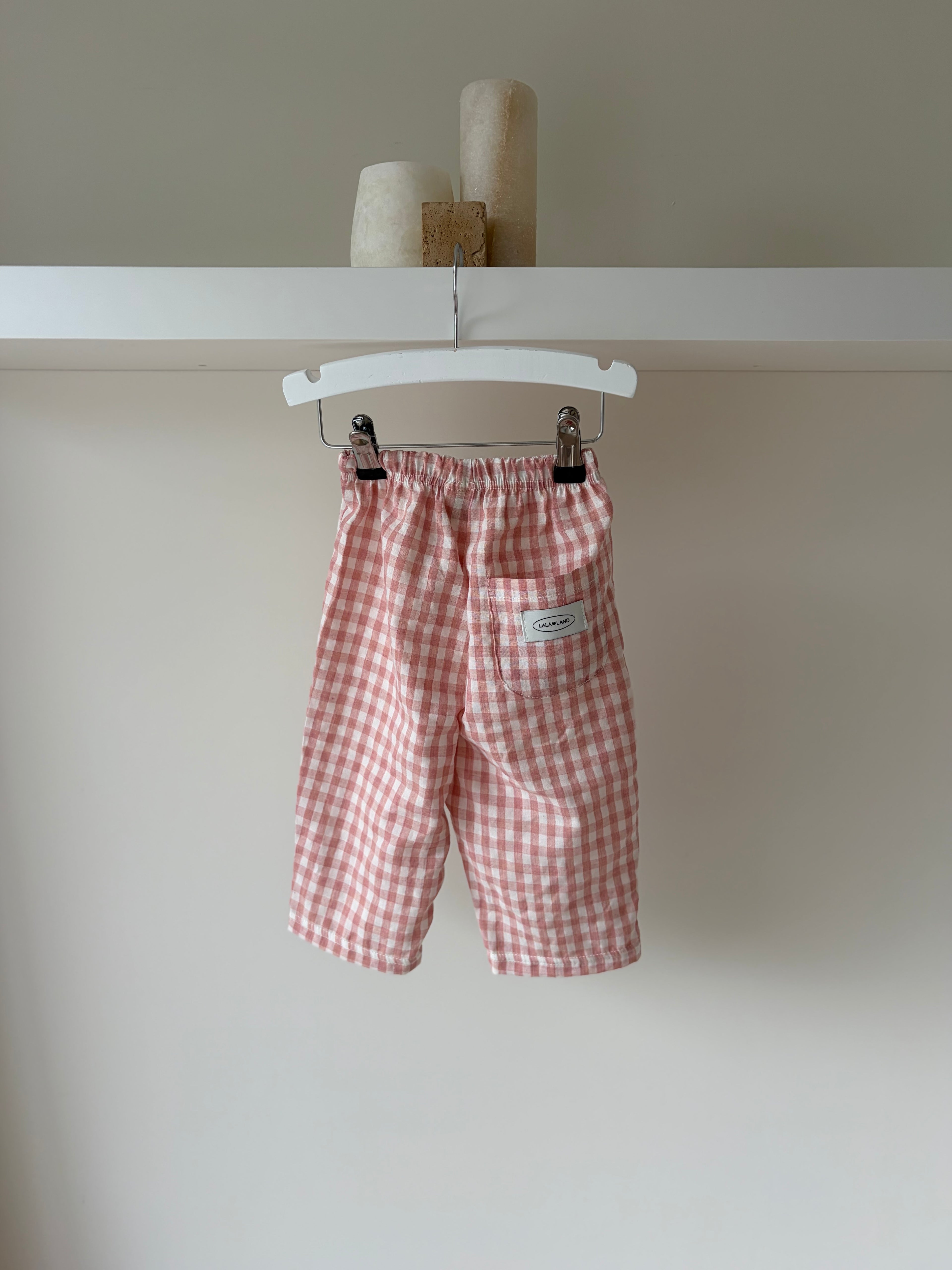 Camille baby checkered pants