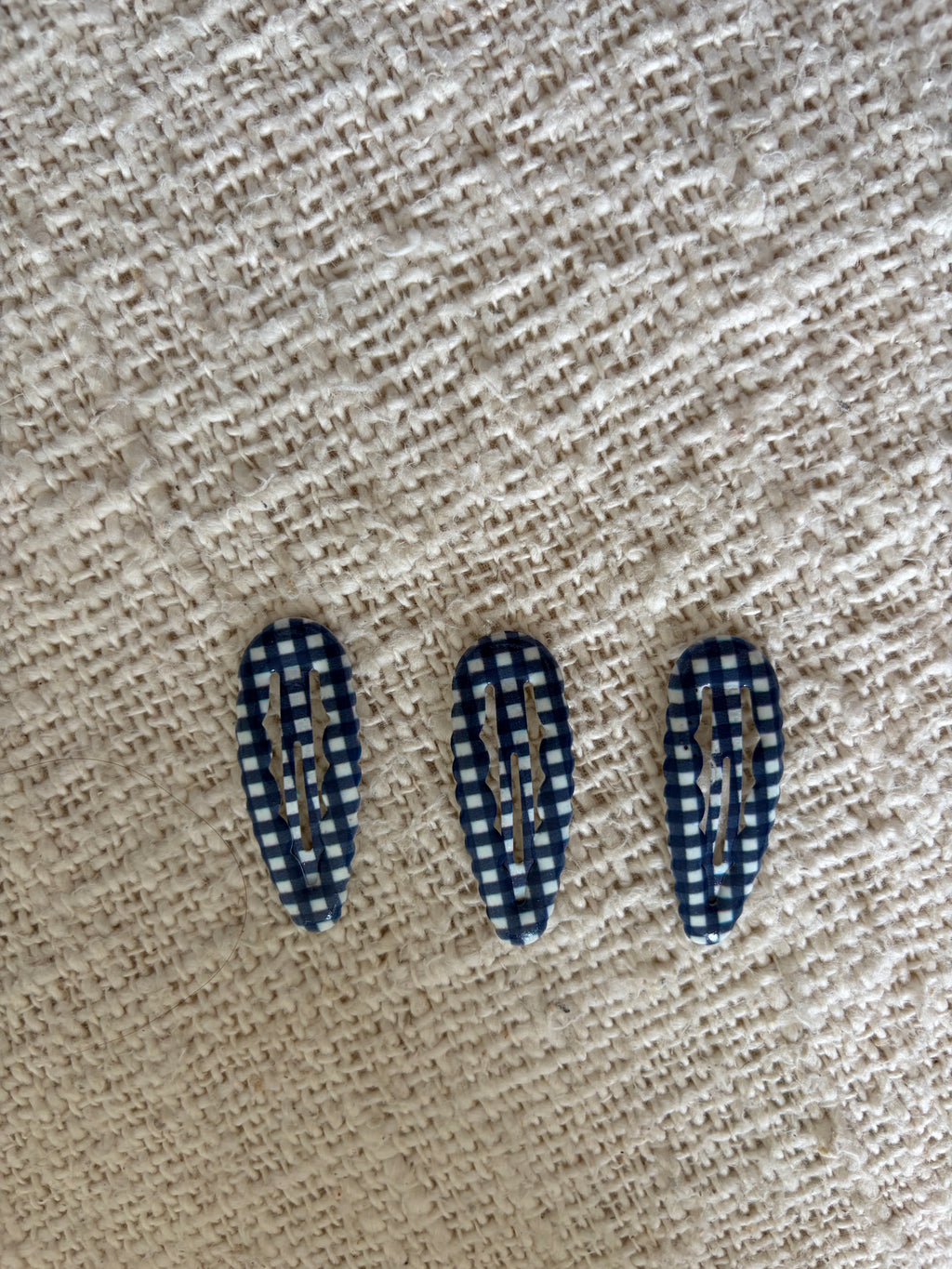 blue hairpin - stripes set of 3