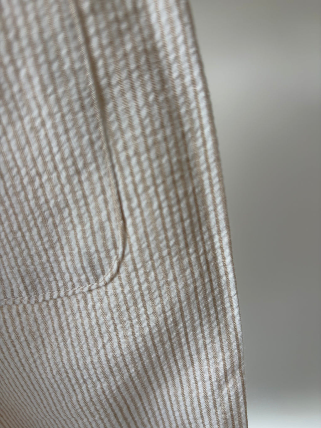 Ivory & beige striped pants