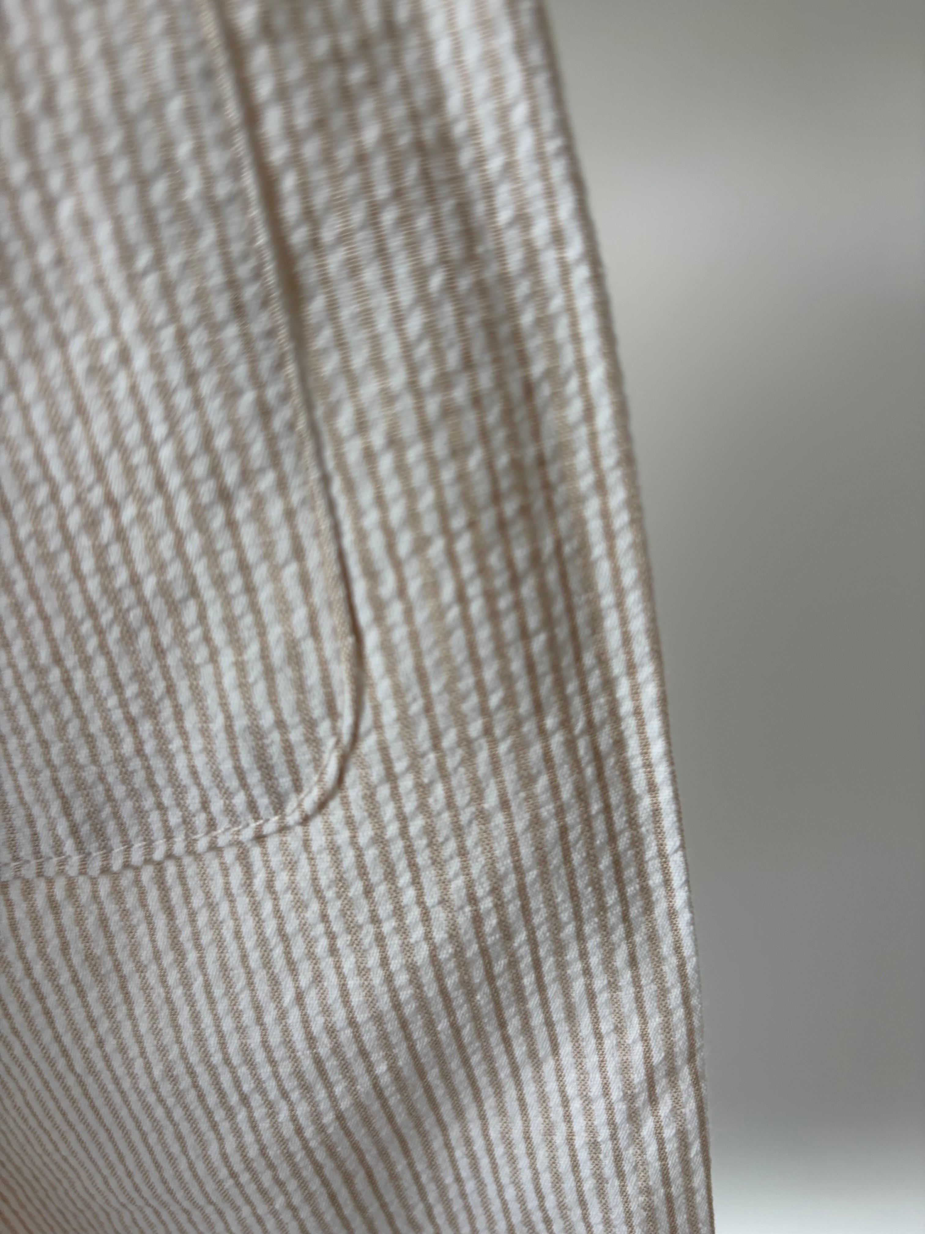 Ivory & beige striped pants