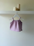 Soft muslin baby top - lila