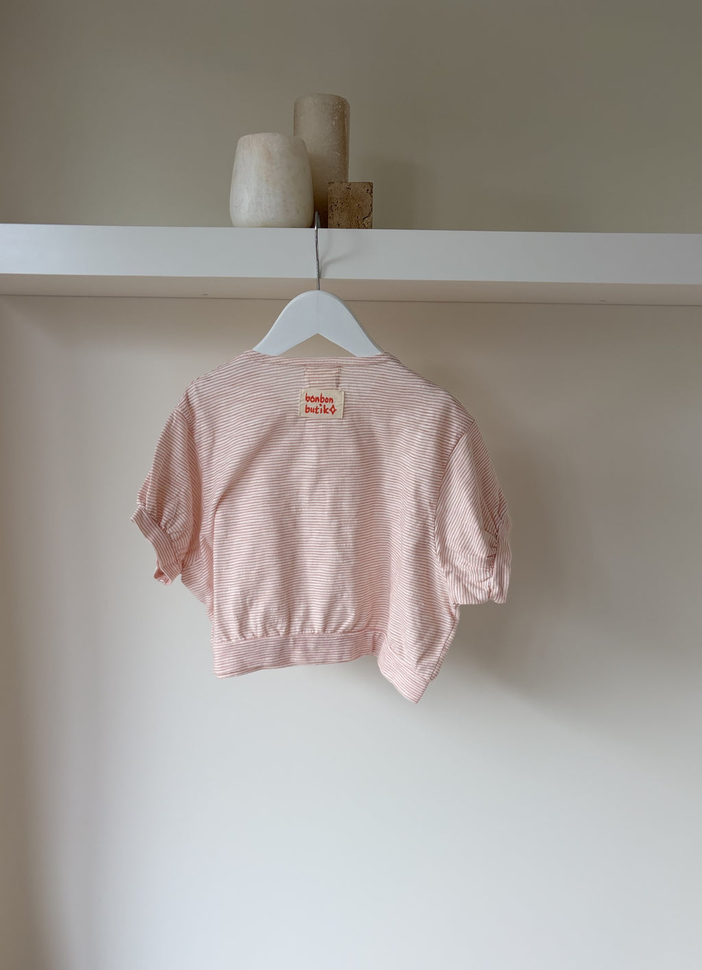 Paulette top puff sleeve - Pink