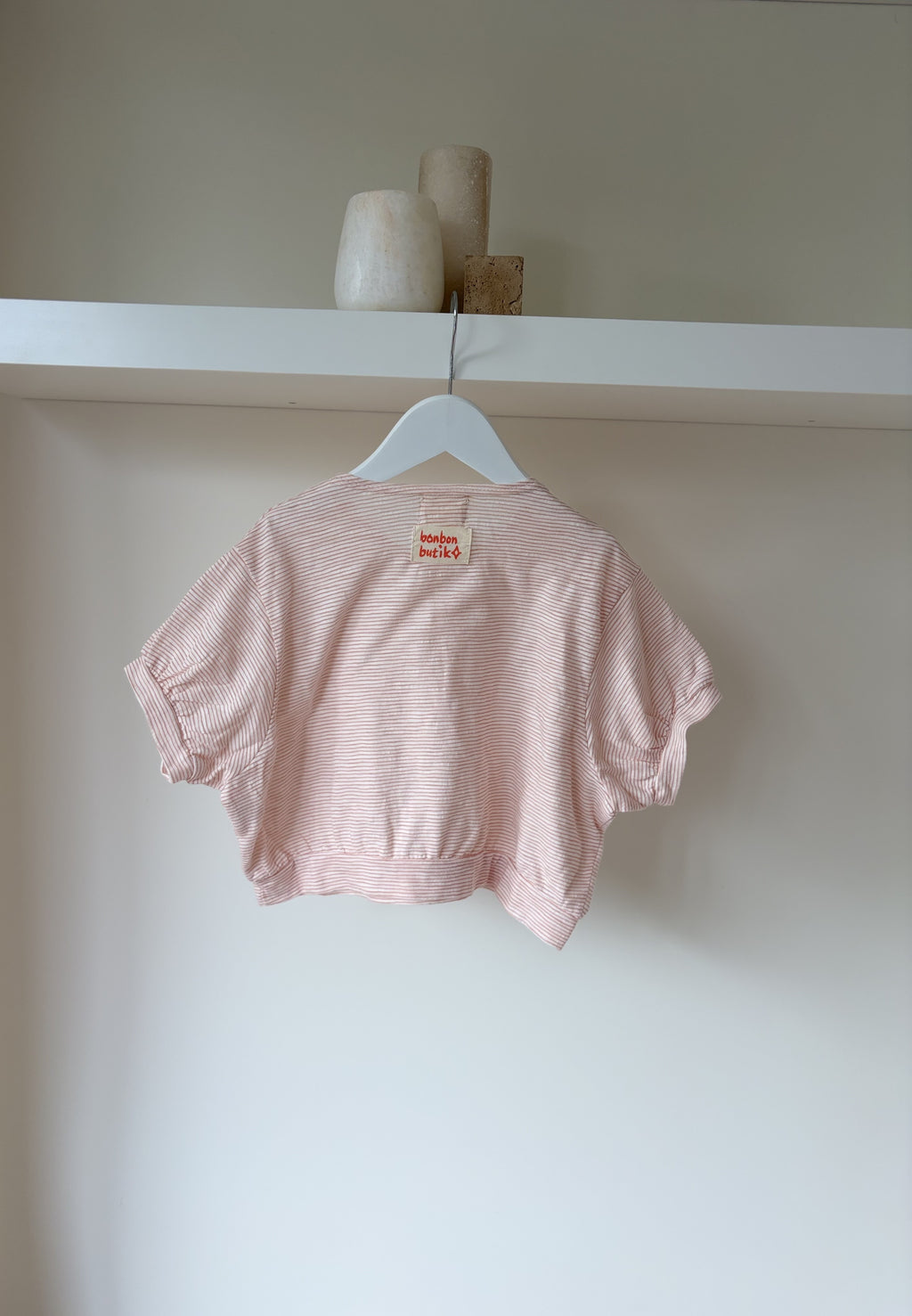 Paulette top puff sleeve - Pink