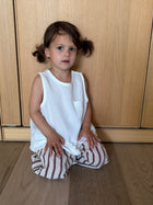 Louise split top Ivory