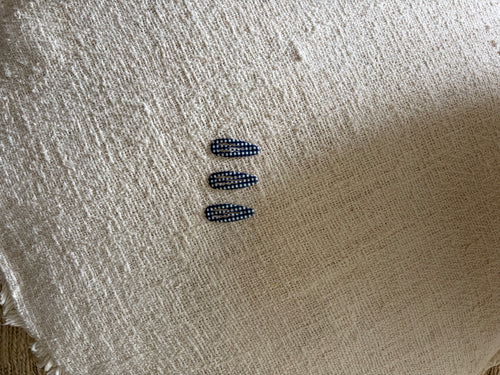 blue hairpin - stripes set of 3